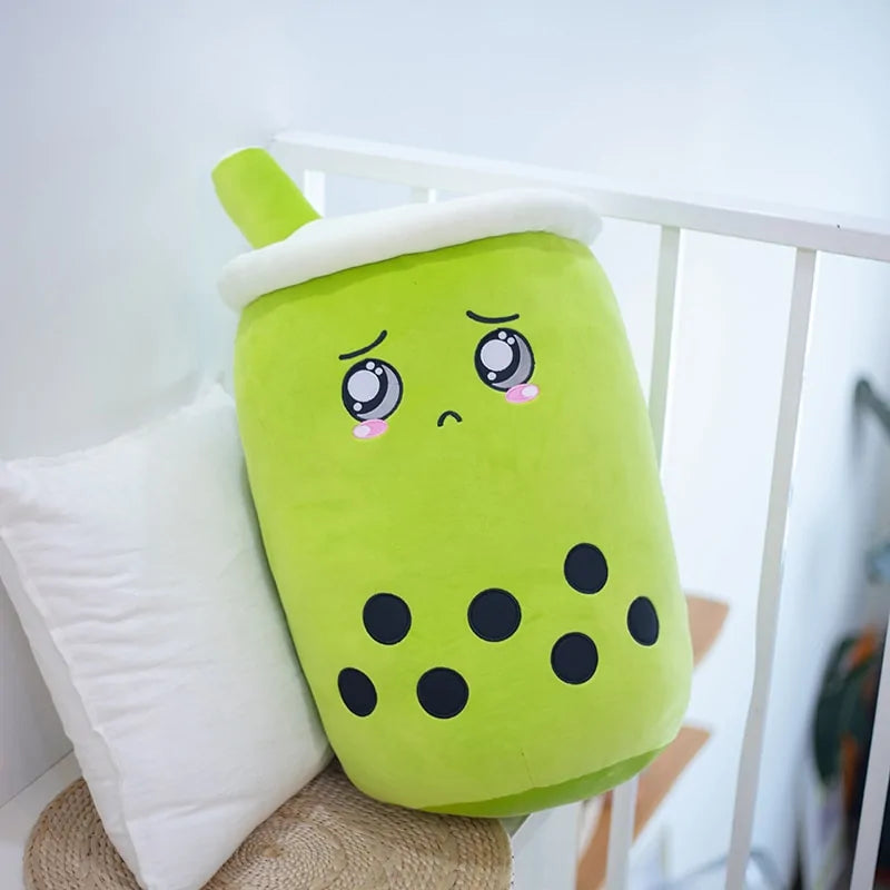 Plush Boba Tea Cup Toy Bubble Tea Pillow Cushion