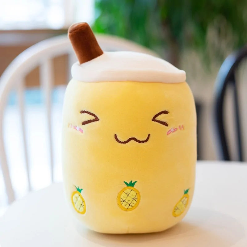 Plush Boba Tea Cup Toy Bubble Tea Pillow Cushion