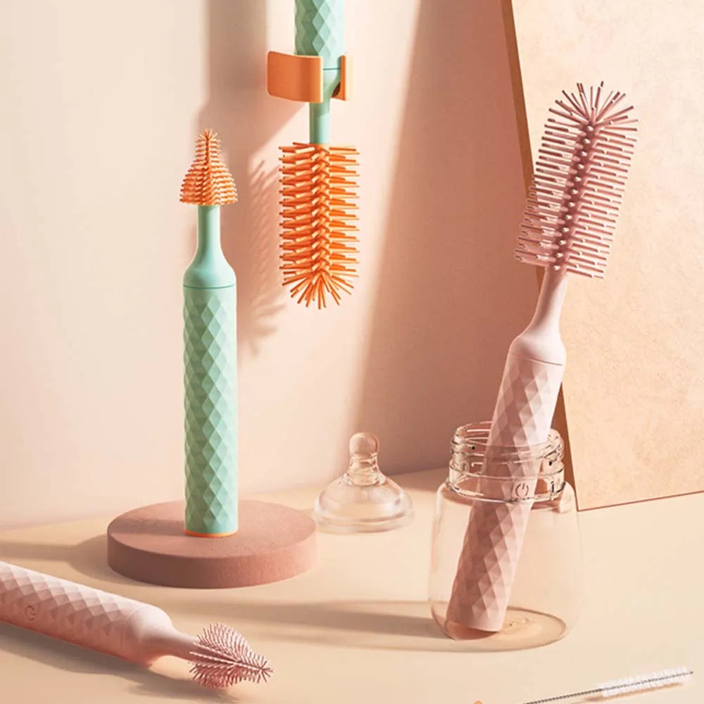 Electric 360° Silicone Bottle Brush Set