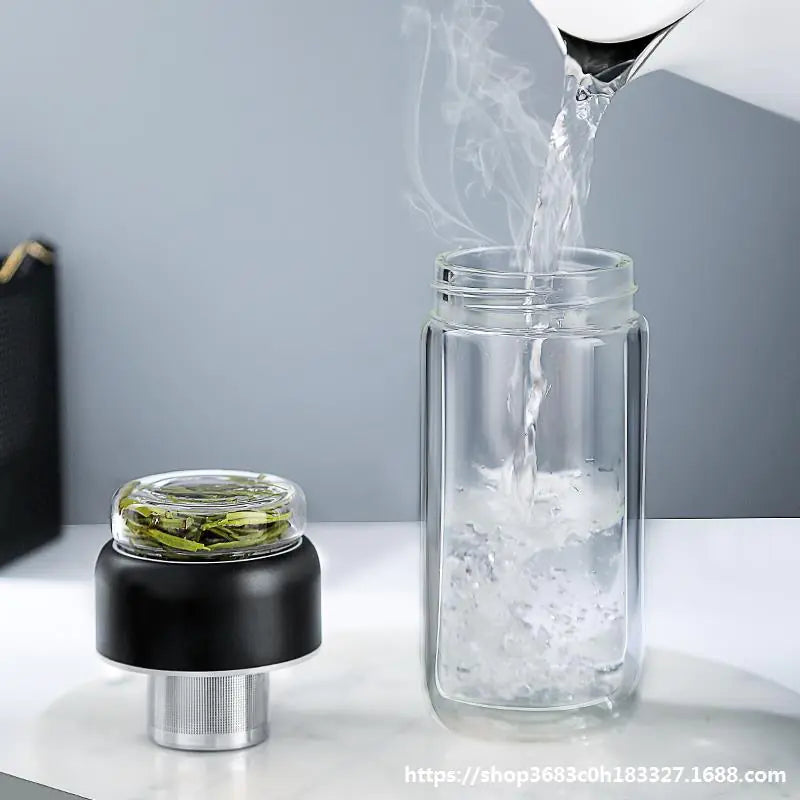 Portable Glass Tea Infuser Bottle